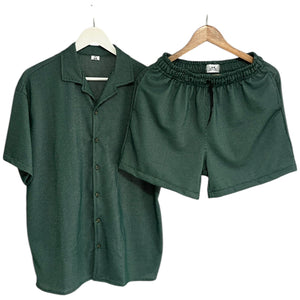 Conjunto Verde Texturizada Regular Fit