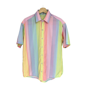 Camisa ArcoIris Rayas Seda Regular Fit